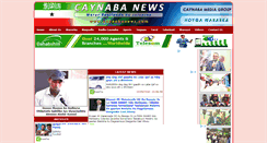 Desktop Screenshot of caynabanews.com