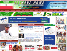 Tablet Screenshot of caynabanews.com